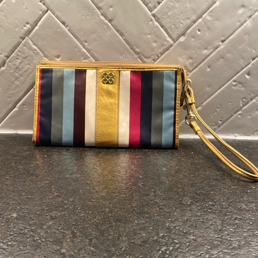 Coach Multicolor Striped Wristlet Clutch
Julia